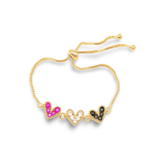 Title Product vendor Bracelets 3 Heart Gold Bracelet