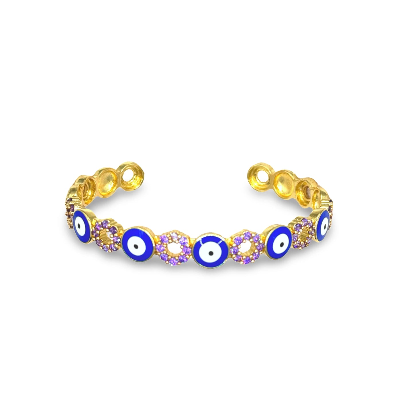 Title Product vendor Bracelets Dark Blue Evil Eye Cuff Bracelet