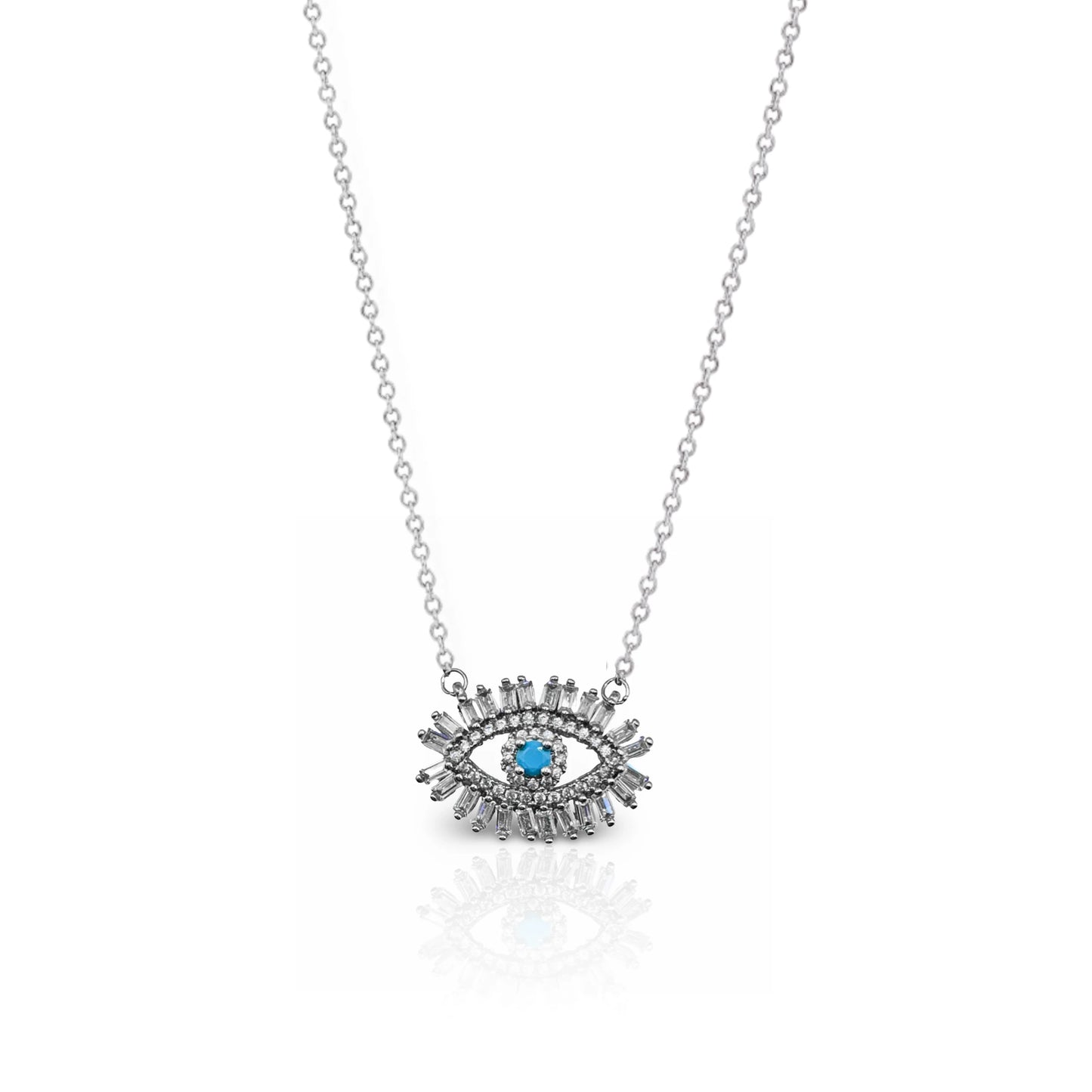 Title Product vendor Necklaces Evil Eye Sparkly Lashes Pendant Necklace