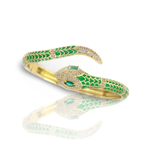 Title Product vendor Bracelets Green Mystic Snake Bangle