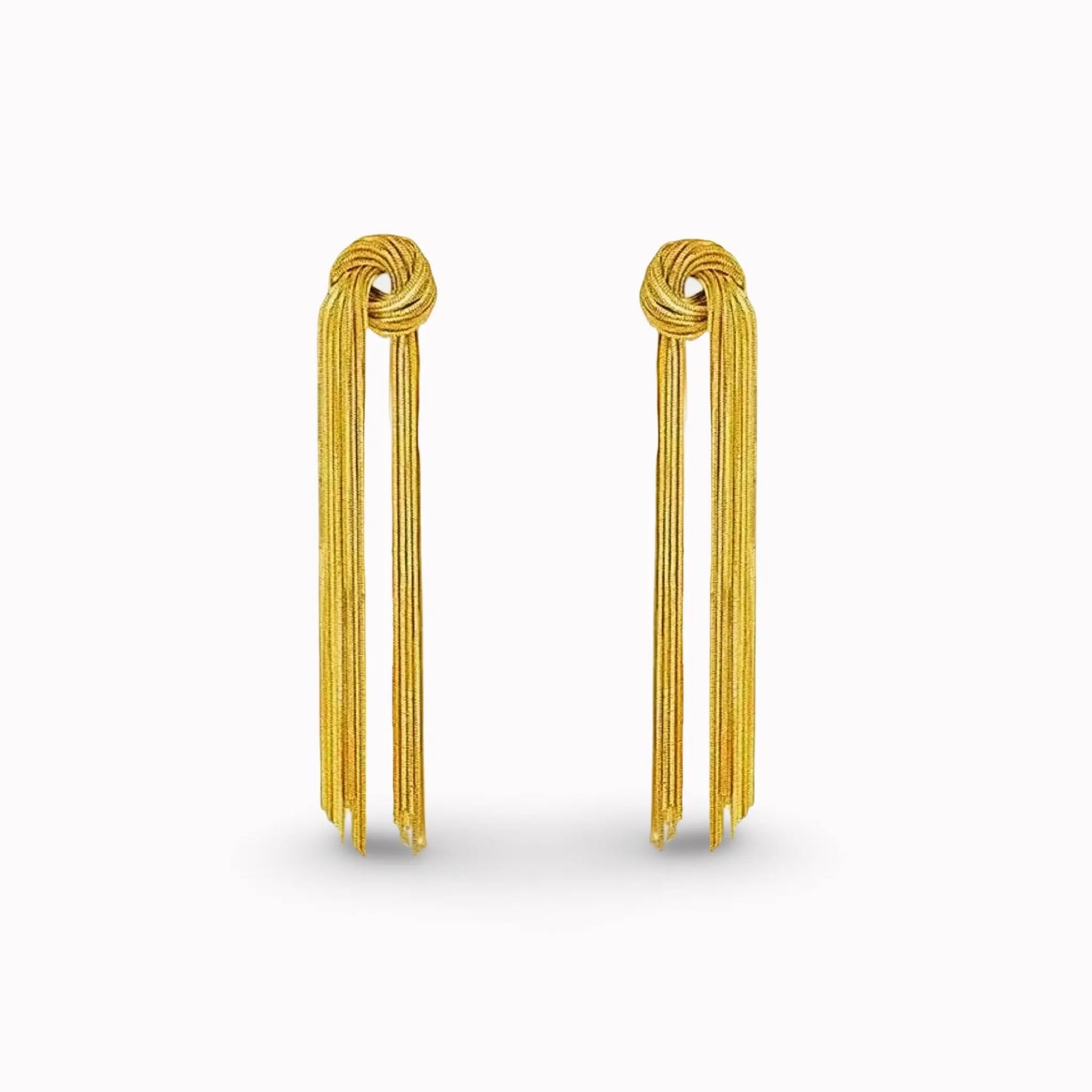 Mæktub Shimmer and Shine Gold Drop Earrings Maktub.wearitbecomeit