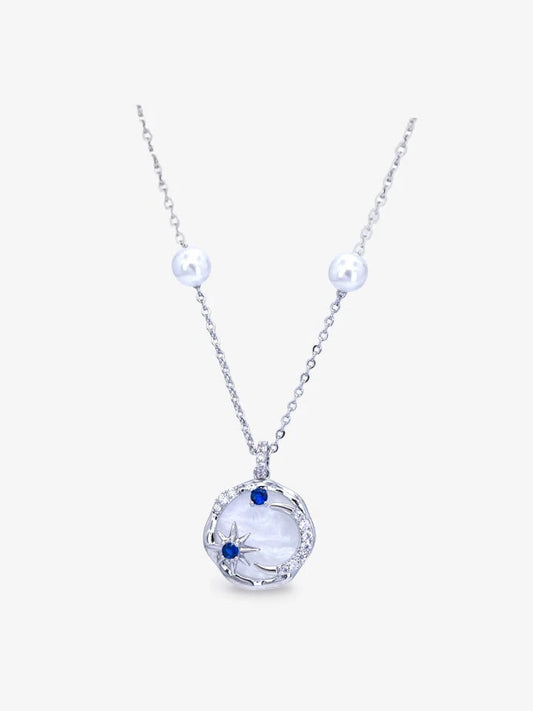 Title Product vendor Necklaces Moon & Sapphire Star Disc Necklace