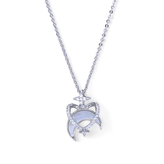 Title Product vendor  Mother-Pearl Moon & Heart Necklace