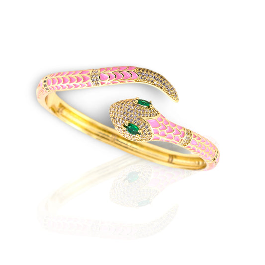 Title Product vendor Bracelets Pink Mystic Snake Bangle
