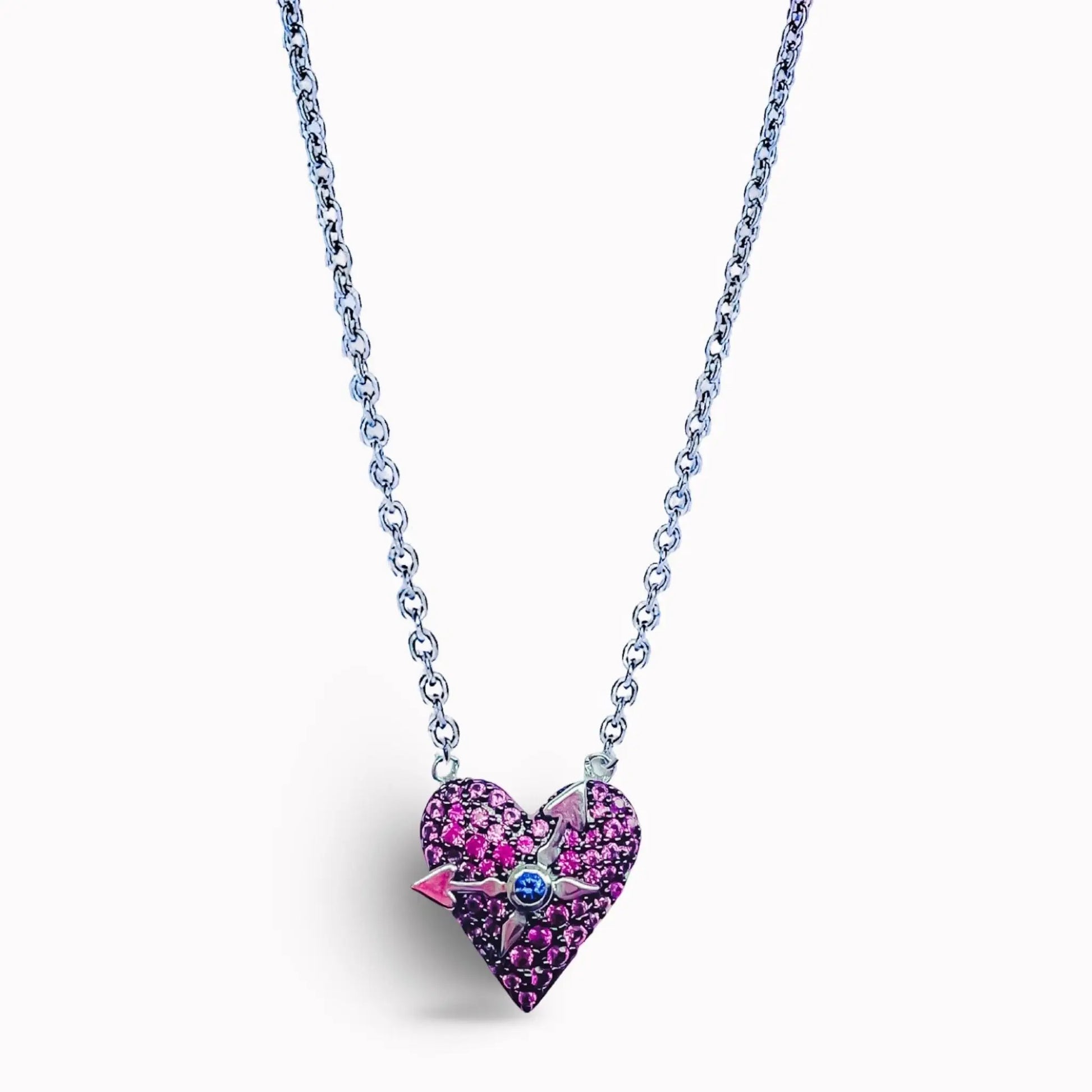 TimeLess Heart Ruby Necklace Maktub.wearitbecomeit